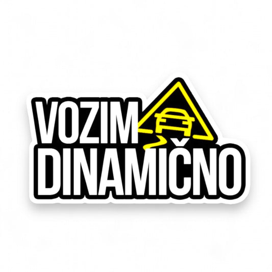 VOZIM DINAMIČNO NALEPNICA